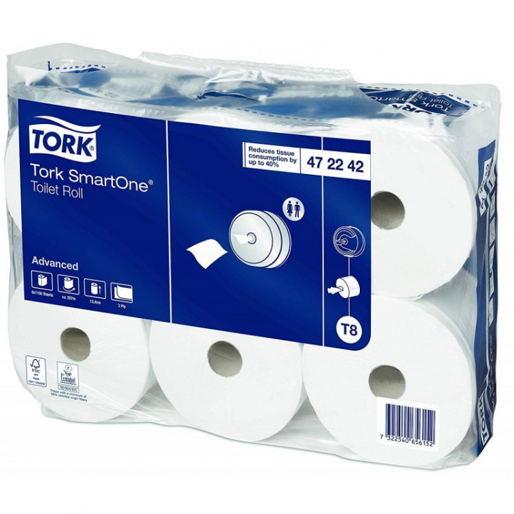 Tork SmartOne TP T8 6 rolí č.472242 | Papírové a hygienické výrobky - Toaletní papíry - TP do zásobníků